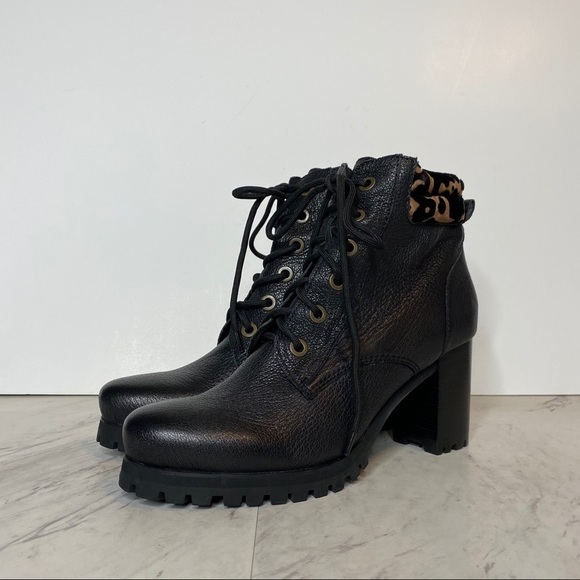 New! Kelsi Dagger Brooklyn Trek Lace Up Heeled Bootie 10 - Picture 14 of 14